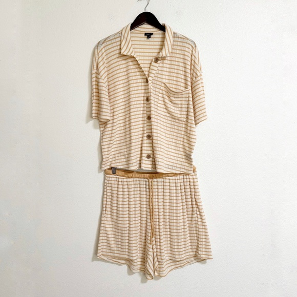 Torrid Striped Pointelle Knit Lounge Set - Picture 2 of 14